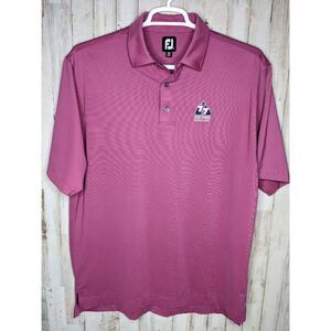 FootJoy Men's Polo in Dusty Rose Pink with Logo